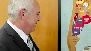 El embajador de Estados Unidos mostró sus viajes por la Patagonia en un mapa donde las Islas Malvinas figuran como argentinas