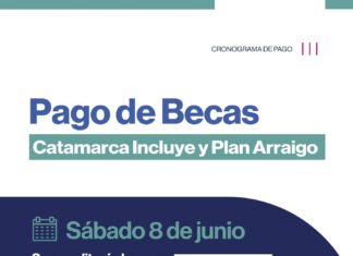 Cronograma de pago Beca “Catamarca Incluye” y “Plan Arraigo”