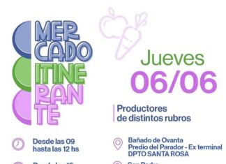 El Mercado Itinerante llega a Bañado de Ovanta y San Pedro