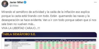 Milei: «La caída de la inflación explica por qué la casta está tirando con todo»